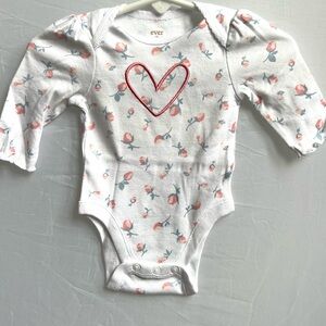 Charming Floral Heart Kids Onesies